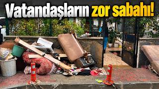 Beykoz’da selin faturası ağır oldu; Evlerde geriye sulara gömülen eşyalar kaldı