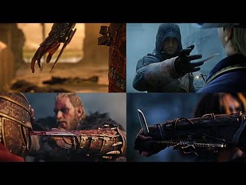 Assassin's Creed - Hidden Blade in all Cinematic CGI Trailers (2007-2024)