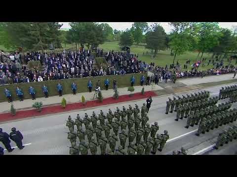Serbia holds a military parade as a show of military might in a tense region