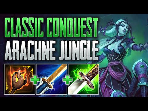 CHECKING OUT CLASSIC CONQUEST! Arachne Jungle Gameplay (SMITE Night)
