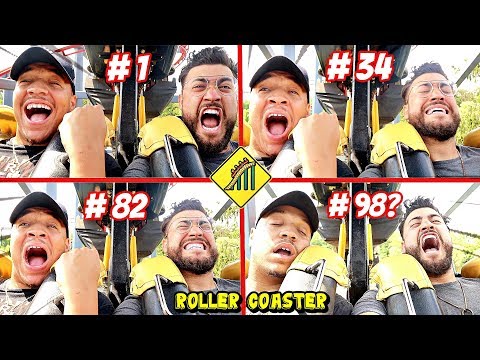 Last To Leave Roller Coaster Wins $10,000 Challenge !! (100 Times)