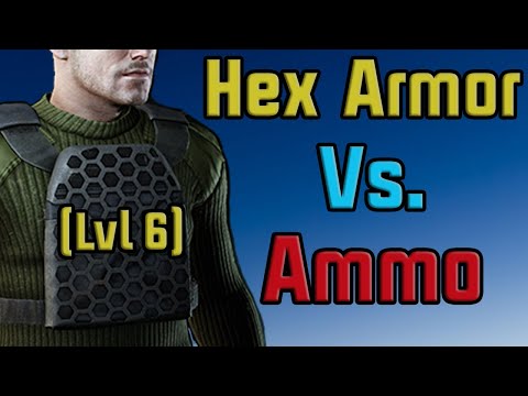 Hex Grid Plate Carrier Armor (Lvl 6)  vs . Meta Ammo! (EFT Armor Test)