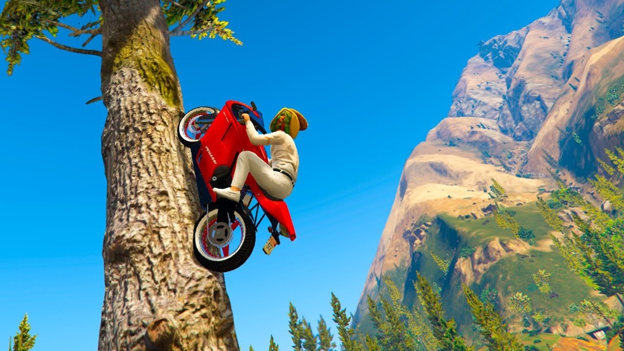 TENGO QUE TREPAR UN ÁRBOL PARA GANAR!! - GTA 5 ONLINE