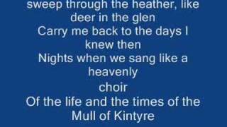 The mull of kintyre &amp; Lyrics-Paul Mccartney