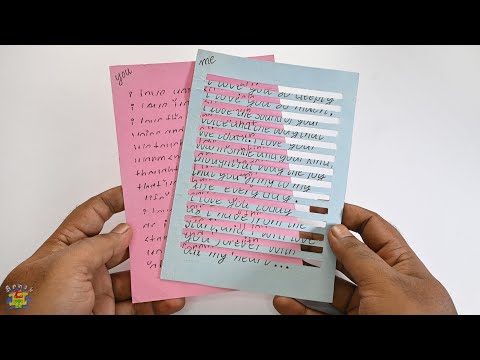 Unique Secret Card DIY | Make Your Own Secret Card For Him / Her | Paper Craft DIY