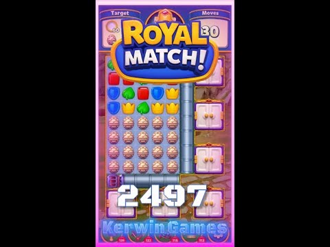 Royal Match Level 2497 - No Boosters Gameplay