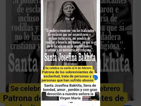 Santa Josefina Bakhita #santajosefinabakhita #santajosefinabakita #santos #saludmental #depresion