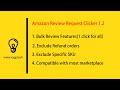 Amazon Review Request Clicker / Chrome Extension  1 Click Amazon Review Tools for Amazon Sellers