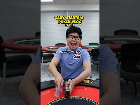 gary starts a poker vlog pt.2 #texasholdem #shorts #skit #comedy