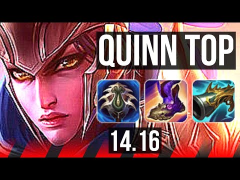 QUINN vs PANTHEON (TOP) | Rank 4 Quinn, 6/1/4, 800+ games | EUW Grandmaster | 14.16