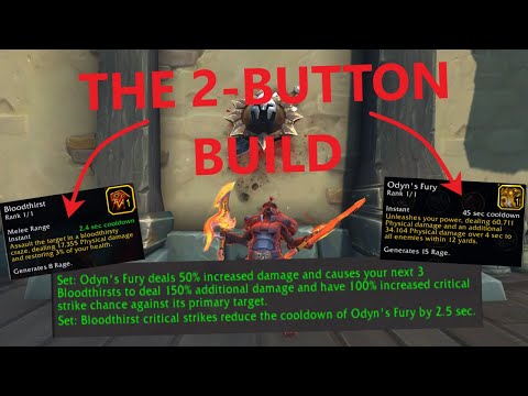 THE 2-BUTTON BUILD!! | 10.2 Fury Warrior Tier Set Bonus!