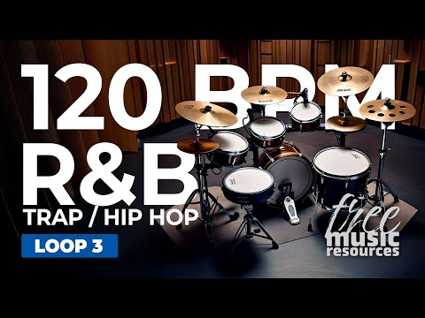R&B Drum Loop – 120 BPM | Hip-Hop & 808 Type Beat Practice Track – Loop 3