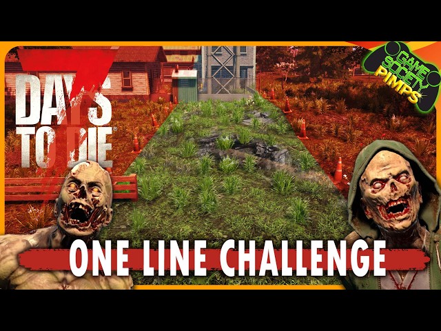 Stay in ONE LINE Across Entire Map - Challenge | 7 Days to Die | Stream VOD