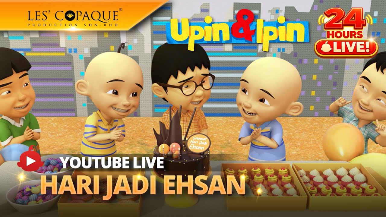[LIVE] Upin & Ipin Musim 19 - Kisah Badut (24HR LIVE)