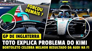 TOTO WOLFF EXPLICA QUEBRA DO KIMI ANTONELLI | BORTOLETO CELEBRA BOM RESULTADO | GP GRÃ-BRETANHA 