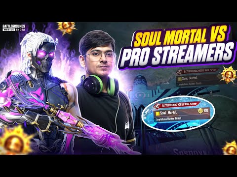 I Became SOUL MORTAL for 24 Hours in BGMI 🔥 Bixi op vs Pro Streamers 