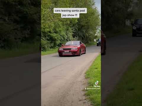 Santa pod Jap show 2023 , cars leaving!!