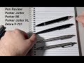 Best ballpoint pen - Pen Review Parker Jotter vs Jotter XL vs IM vs Zebra F-701