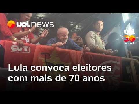 Lula apela para que eleitores de mais 70 anos vão votar: ‘a vida não acabou’