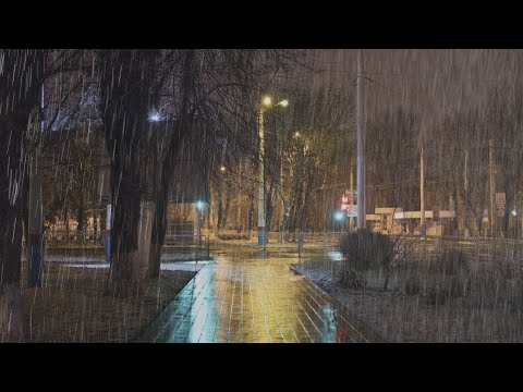 Schlafen Sie sofort mit Regen & Gewittergeräusche die den Park nachts bedecken#2 - Naturgeräusche