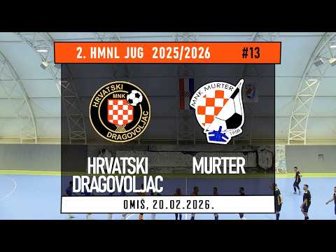 2. HMNL Jug: HRVATSKI DRAGOVOLJAC - MURTER  2:3, 20.02.2026.