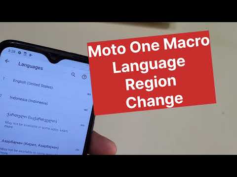 Moto One Macro Language And Region Change