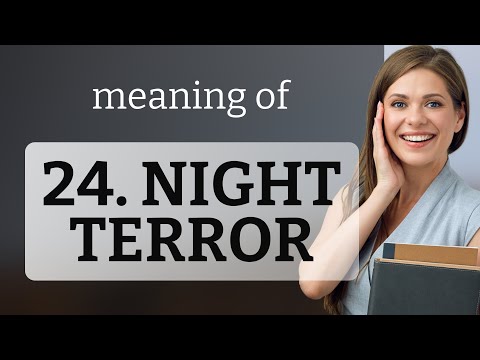 Understanding "Night Terrors": A Guide for English Learners