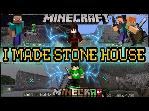 "Shocking! I built a Stone Mansion in Minecraft?!" #gaming #minecraft