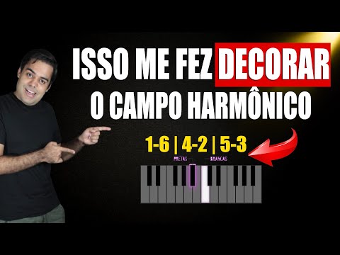 Foi isso que fiz para DECORAR o CAMPO HARMÔNICO no teclado