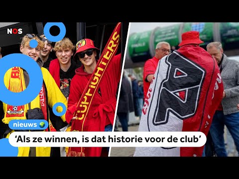 Voetbalfans maken zich klaar voor bekerfinale AZ - Go Ahead Eagles