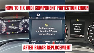 How to Remove Component Protection After ACC Radar Replacement on Audi (ODIS + GRP)