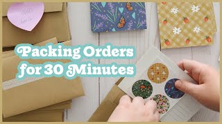 Packing Patreon Mail | Calm Background Video