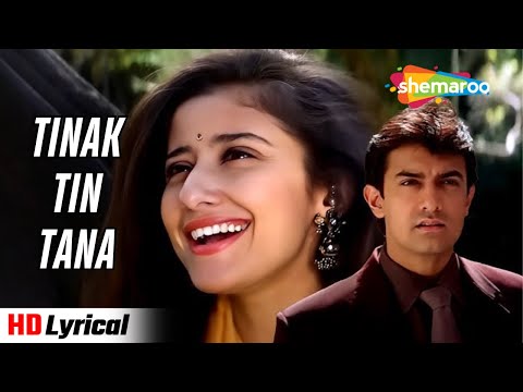 Tinak Tin Tana (Lyrical) | Mann (1999) | Udit Narayan | Aamir Khan, Manisha Koirala | 90s Love Hits