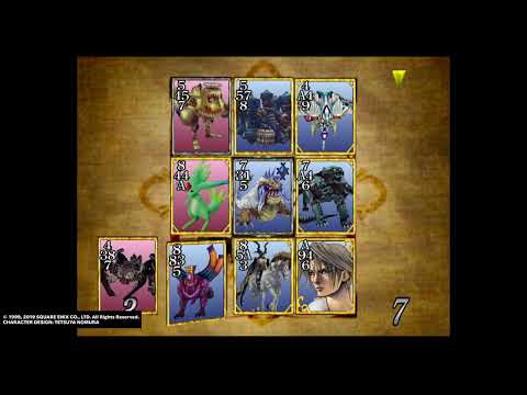 FFVIII Playing Triple Triad vs Spade, Queen , King [Cards Club Master Trophy/Achievement]