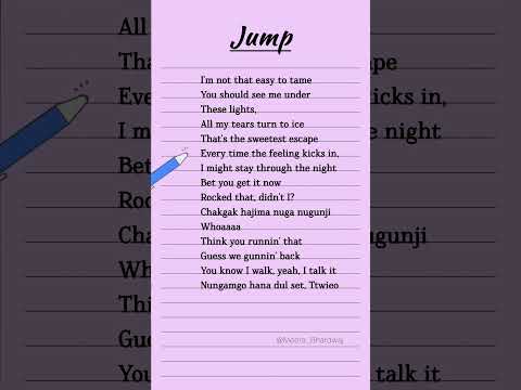 Jump (Lyrics) BLACKPINK #songlyrics #english