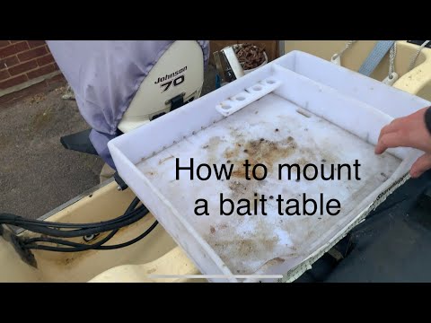 How to mount a fishing boat bait table | cheap easy and quick release