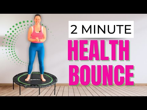 2-Minute Rebounder Health Bounce | Lymphatic Drainage (Mini Trampoline) Workout