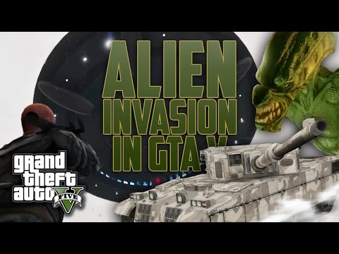 GTA V E43 - Alien Invasion in GTA V!