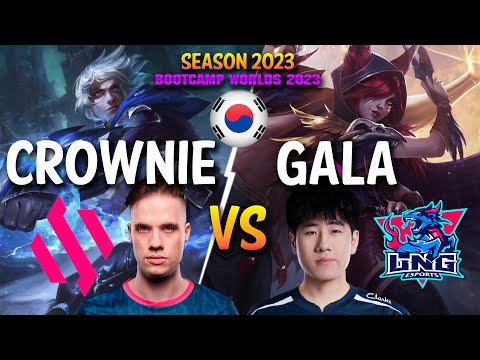 BDS Crownie vs LNG GALA - Crownie EZREAL vs GALA XAYAH ADC - Patch 13.19 KR Ranked
