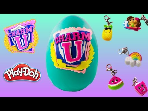 Charm U Collectible Charms 8 pack 4 pack + Blindbags + Playdoh Surprise Egg Video