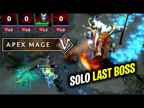 APEX MAGE LVL 5..!! Solo Kill Last Boss Queen of Pain Aghanim's Labyrinth LVL 5 7.27 | Dota 2