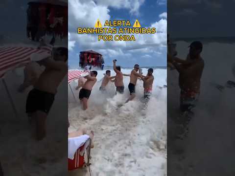 FORTES ONDAS SURPREENDEM BANHISTAS NAS PRAIAS DO LEBLON É IPANEMA NA SONA SUL DO RIO #ondasgigantes
