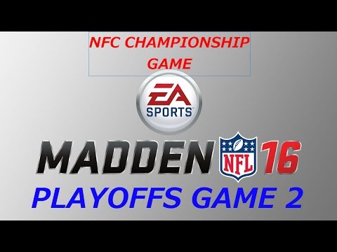 Madden NFL 16 Connected Franchise NFC Championship Game