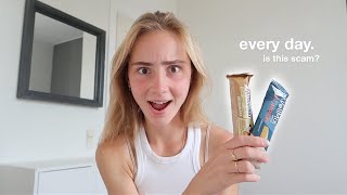 I ate protein bars every day for a week and this happened