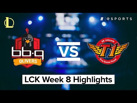 HIGHLIGHTS: bbq Olivers vs. SK Telecom T1 (2017 LCK Spring Split)