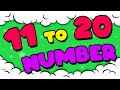 Learn numbers, counting songs 11 - 20 in different colors For preschool kids। Jupiter Kids Tv