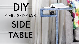 DIY Side Table With Storage Shelf