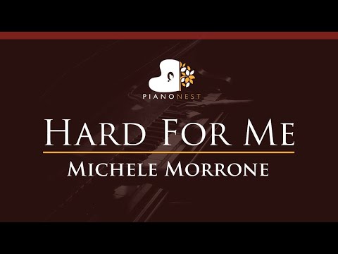 Michele Morrone - Hard For Me - HIGHER Key (Piano Karaoke Instrumental)