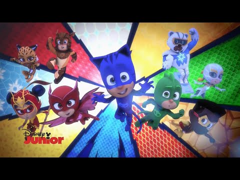 Abertura PJ Masks - Power Heroes - Disney Junior no Disney Channel