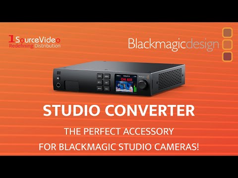 Blackmagic Design's Studio Converter: Power Your Blackmagic Studio Camera Via Ethernet!
